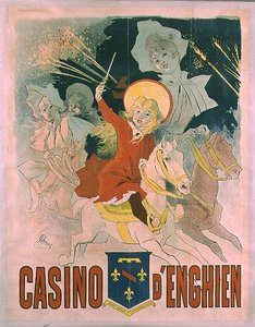 Plakát inzerující Casino dEnghien, 1898