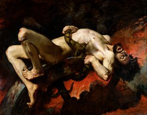 Ixion svržený do Hádu, 1876
