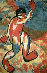 A Bather, 1911 (kvaš na papíře)