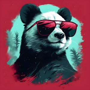 Panda s brýlemi 2