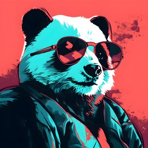 Panda s brýlemi 4