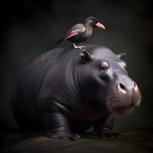 Kapybara smíchaná s gorilou stříbrnohřbetou 1