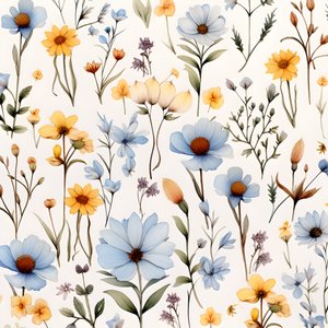aquarell boho květinové květy 2
