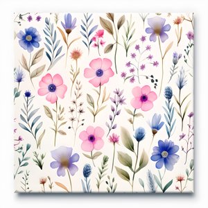 aquarell boho květinové květy 3