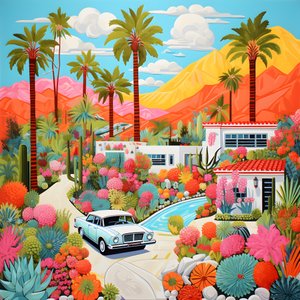 detailní ilustrace Palm Springs 1