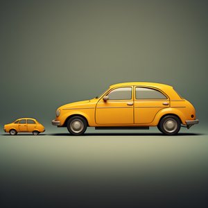 iso ja pieni auto 3