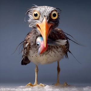 Sandpiper drží rybu 2