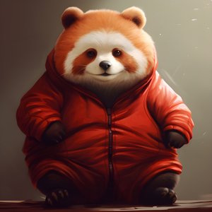 panda červená obézní lidské dítě 3