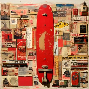 rote Collage, skateboardy 2