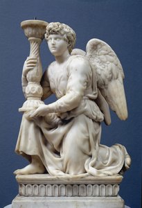 Angel Holding a Candelabra, 1495 (mramor)