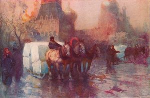 Nošení ledu v Moskvě, c19. století