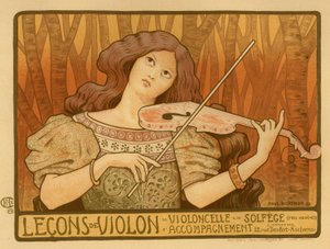 Plakát Leçons de Violon, 1898