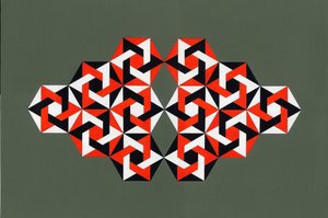 Hexagramy, 2009 (akryl na plátně)
