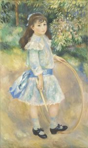 Dívka s obručí, 1885