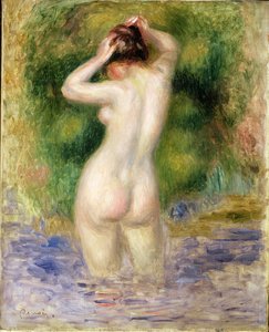 Nude Wading, cca 1880 (olej na plátně)