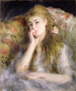 Mladá žena sedící, kolem 1876-77