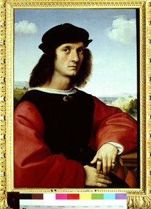 Portrét Agnola Doniho, 1505-1506 Malba od Raphaela