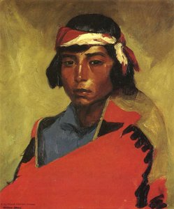 Chlapec z Tesuque Pueblo, 1916