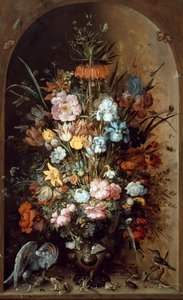 Květinové zátiší s korunou Imperial, 1624