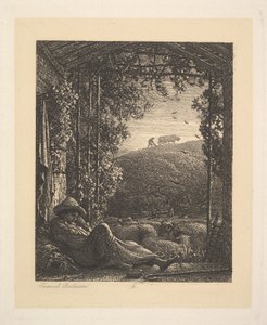 Spící pastýř, časné ráno, 1857.