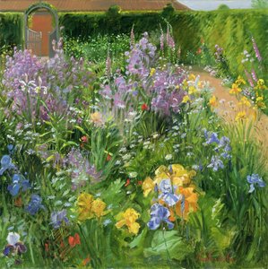 Sweet Rocket, Foxgloves and Irises, 2000