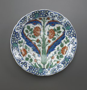 Miska, Iznik, osmanská dynastie, 1570-75 (keramika)