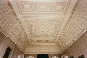 Strop salonu, Claydon House, Buckinghamshire, kolem roku 1768