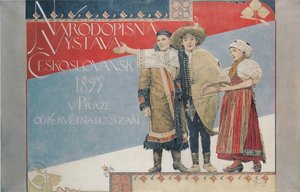 Plakát k Národopisné výstavě, 1894
