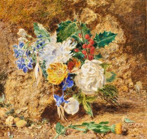 Zimní květiny, kolem roku 1850