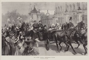 Královna opouští Buckinghamský palác