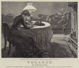 Yolande, autor: William Black