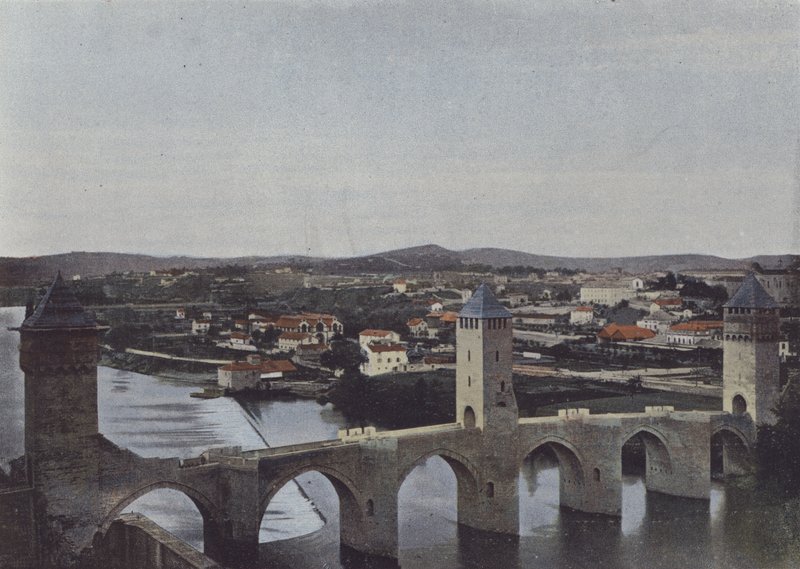 Cahors, Pont Valentre (barevné foto) od (after) French Photographer