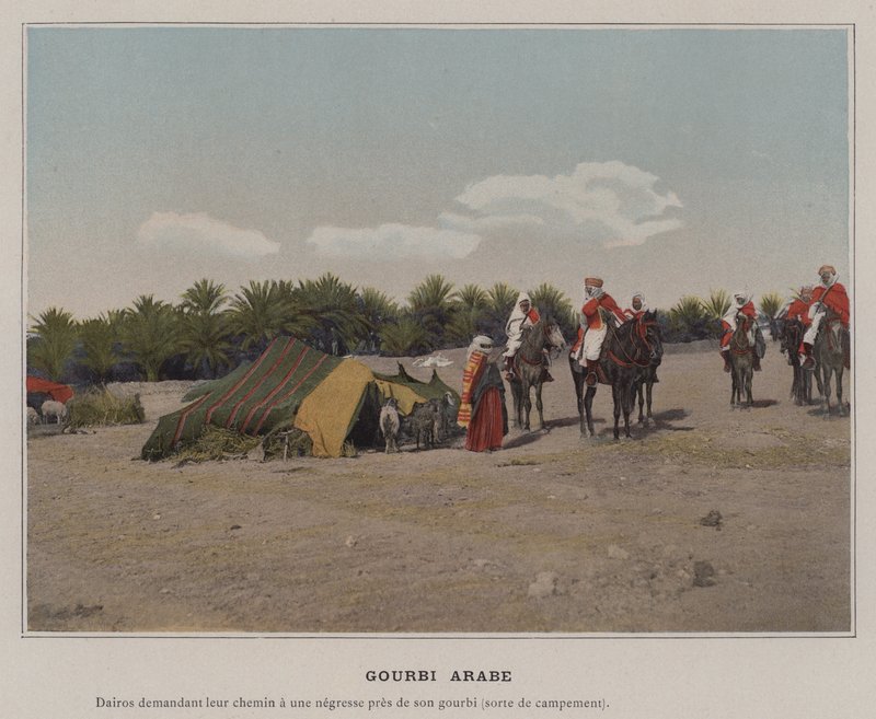 Gourbi Arabe (barevné foto) od (after) French Photographer