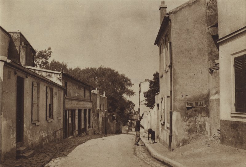 Rue Saint-Vincent (černobílá fotografie) od (after) French Photographer