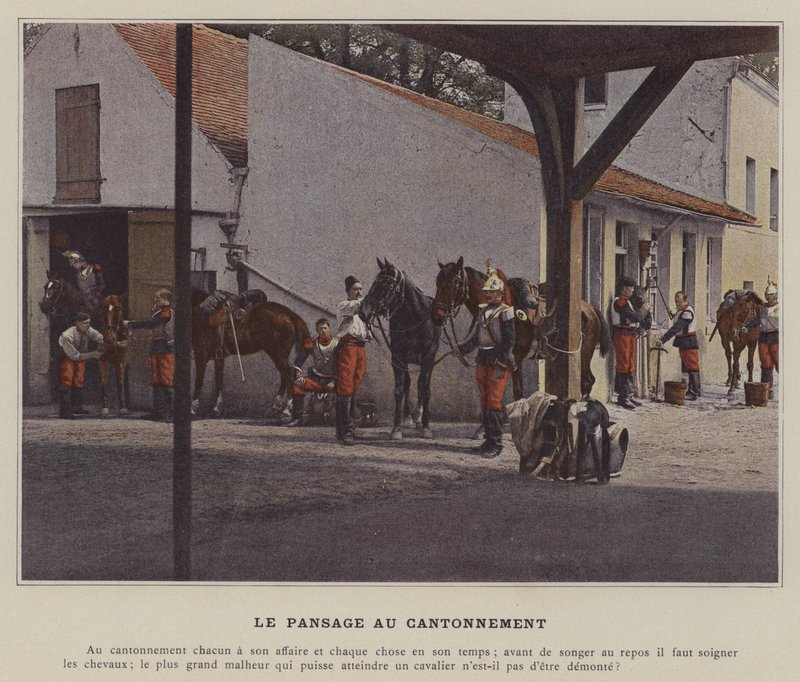 Grooming at the Cantonment (barevné foto) od (after) French Photographer