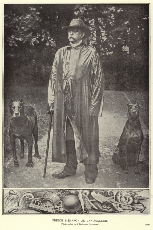 Princ Bismarck jako statkář (černobílá fotografie) od (after) German photographer