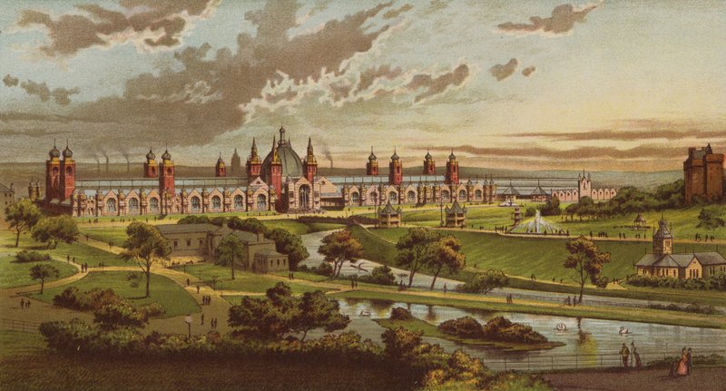 Mezinárodní výstava průmyslu, vědy a umění, Glasgow, 1888 od English School