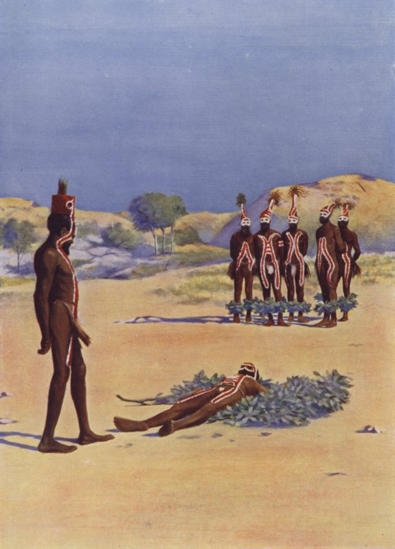 Scéna z Corroboree od English School