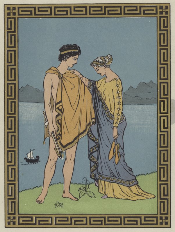Theseus a jeho matka od English School