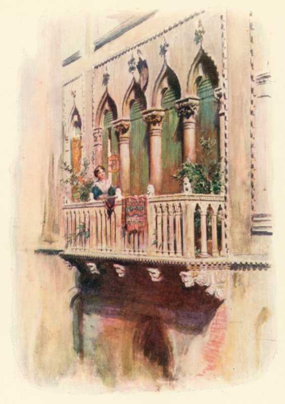 Balkon Palazzo Bragadin od A. Trevor Haddon