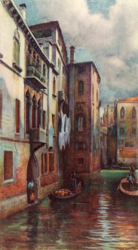 Balkon z Ponte dell"Olio od A. Trevor Haddon
