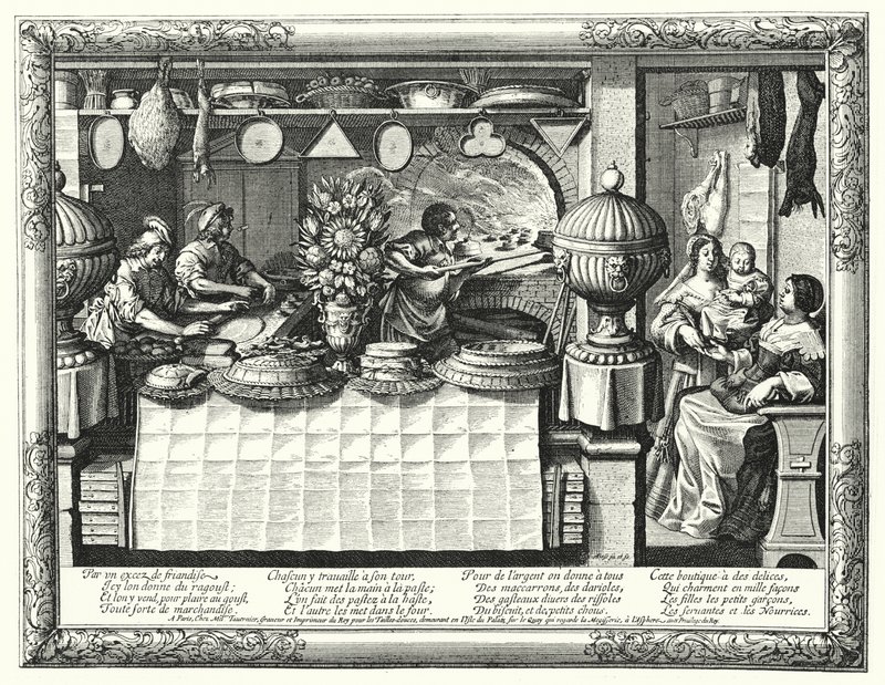 The Pastry Cook (rytina) od Abraham (after) Bosse