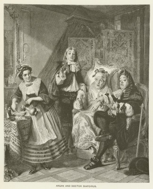 Argan a doktor Diafoirus od Abraham Solomon