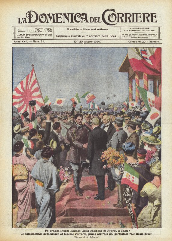 Velký italský triumf od Achille Beltrame