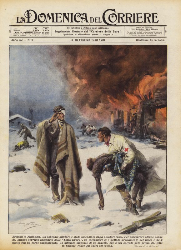 Hrdinství ve Finsku od Achille Beltrame