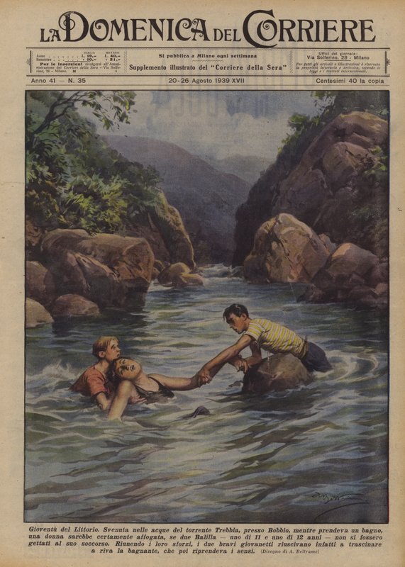 Mládež v Littoriu od Achille Beltrame