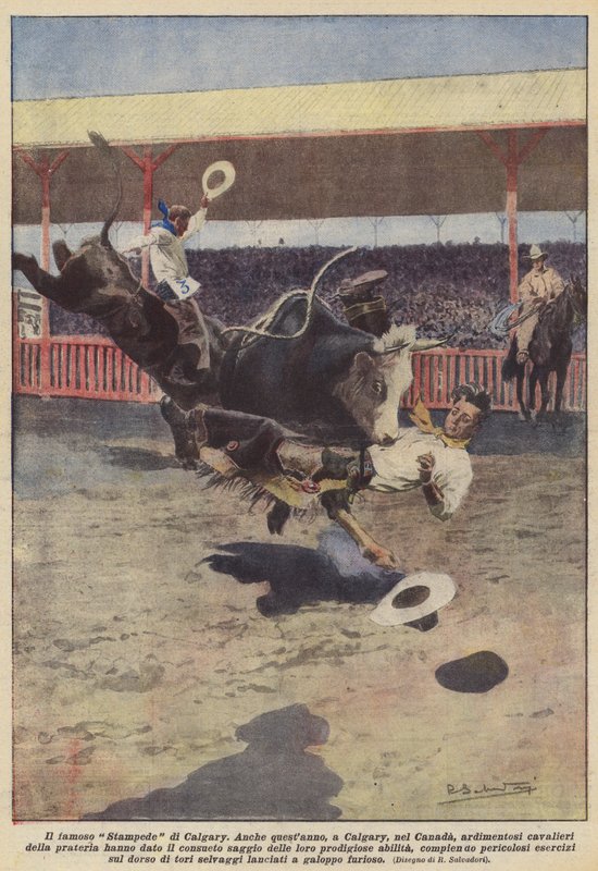 Slavný festival Calgary Stampede od Achille Beltrame