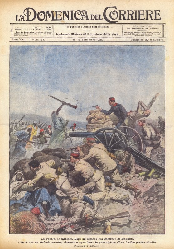 Válka v Maroku od Achille Beltrame