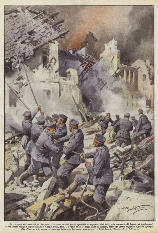 Ústup barbarů do Francie od Achille Beltrame