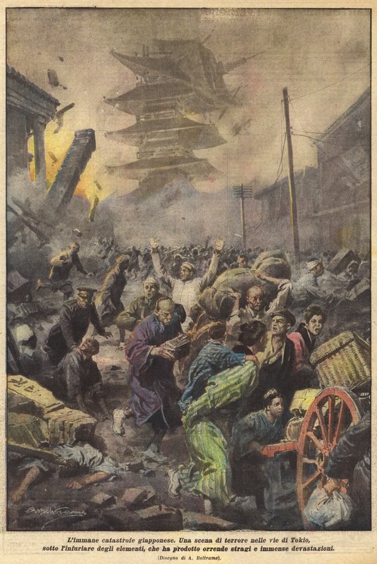 Japonská katastrofa Limmane od Achille Beltrame